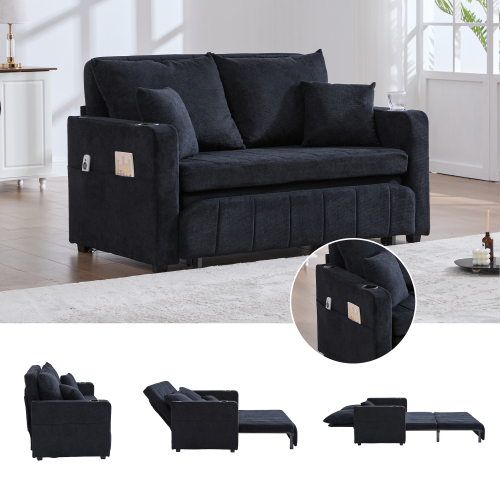 Klappsofa Mira aus Chenille
