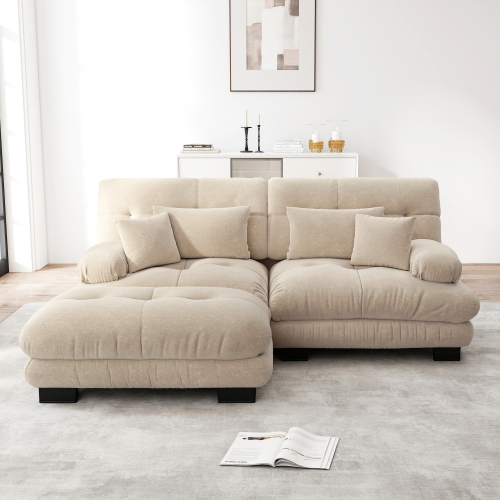 Ecksofa Stella Cloud aus Vintage-Chenille